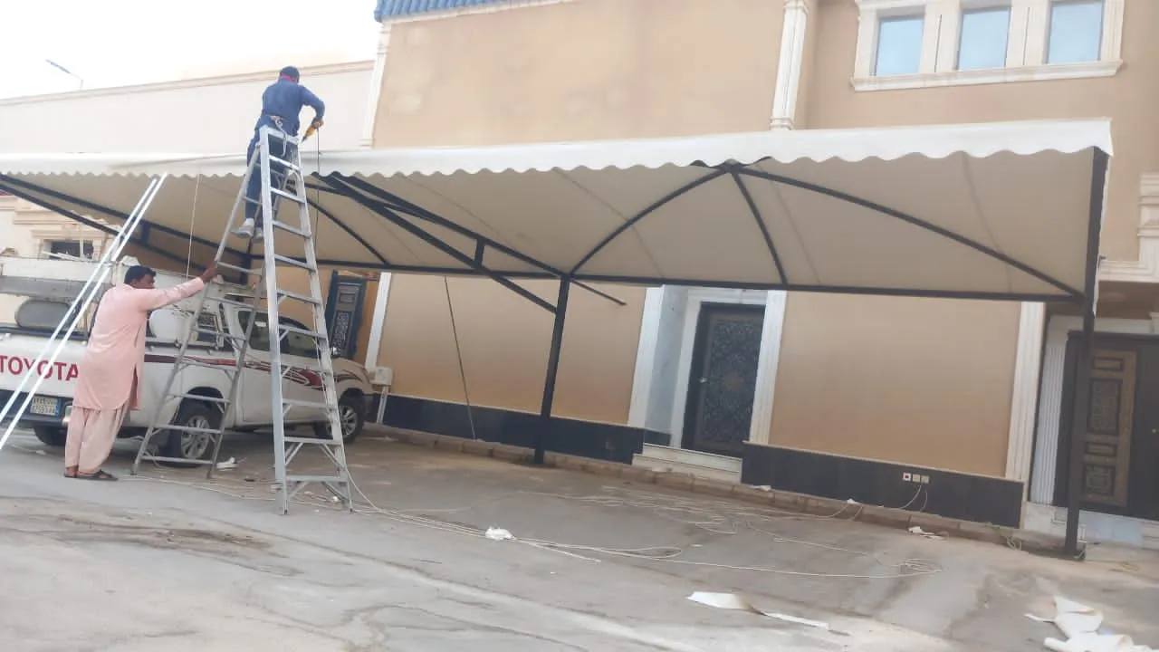 تركيب مظلات خارجية حي الروضة الرياض 