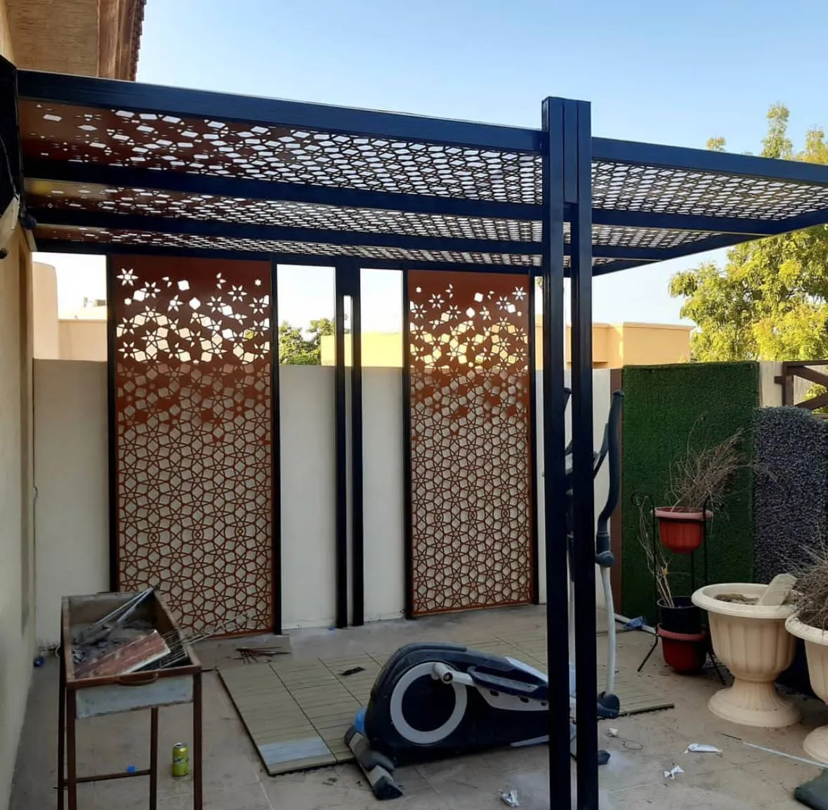 افضل تركيب برجولات ومظلات استراحات في شمال الرياض