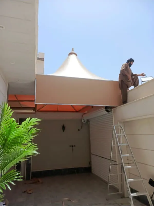 تركيب مظلات بتصميمها العصري والأنيق في الرياض