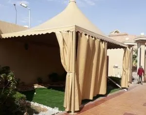افضل تركيب مظلات هرمية في شمال الرياض وجميع مناطق المملكة