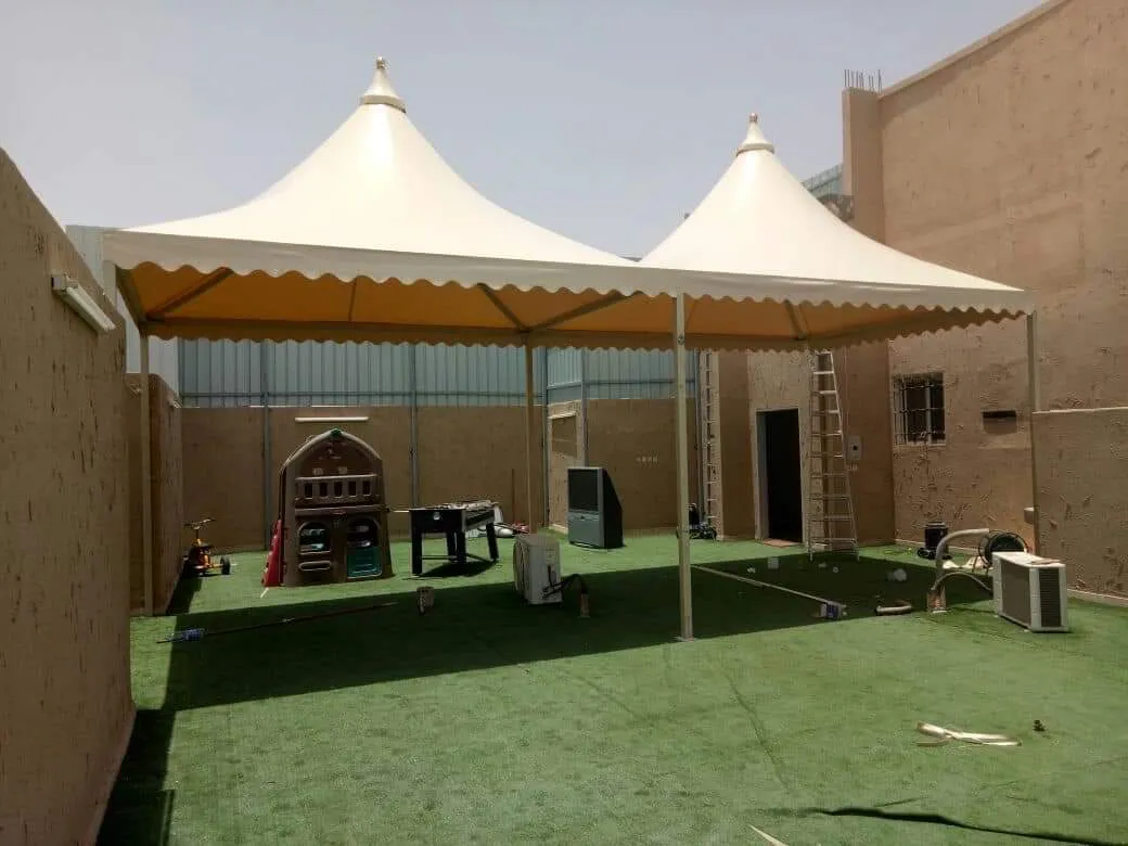 افضل تركيب مظلات هرمية في شمال الرياض وجميع مناطق المملكة