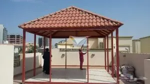 تركيب أسقف قرميد للملاحق في شمال الرياض