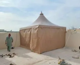 بيع المظلات القماشية في حي النسيم