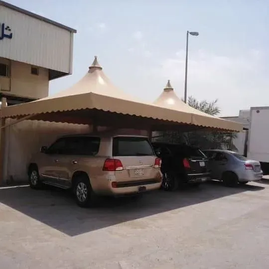 احدث تركيب مظلات هرمية في شمال الرياض 