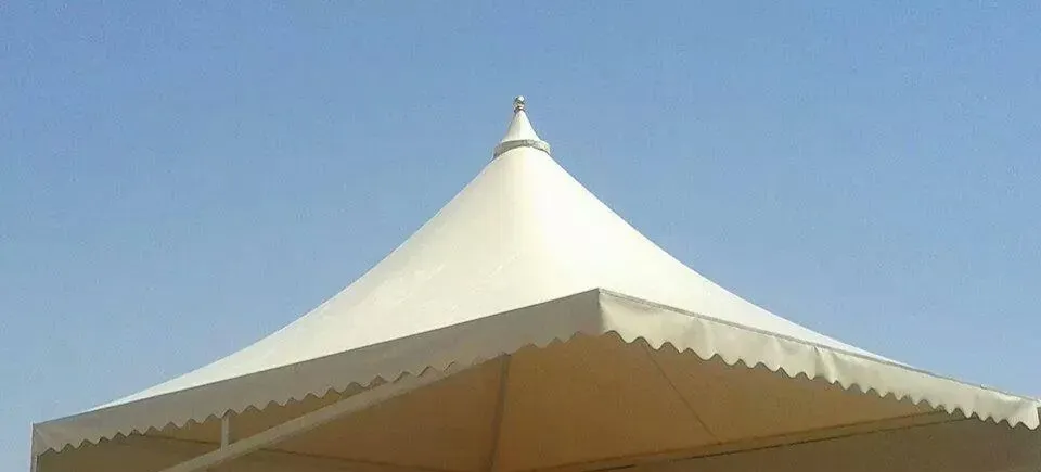 احدث تركيب مظلات هرمية في شمال الرياض 