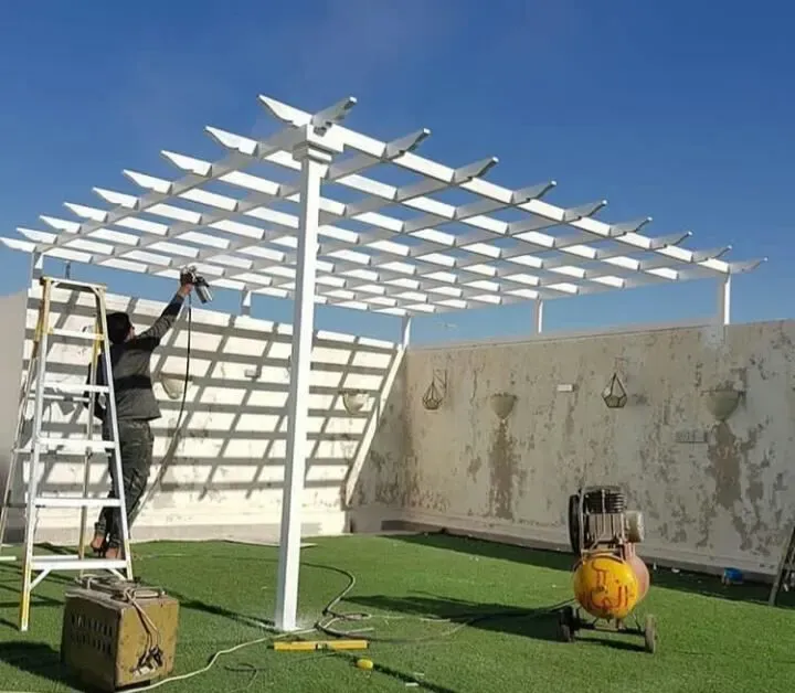 مظلات وسواتر حي النخيل بشمال الرياض 