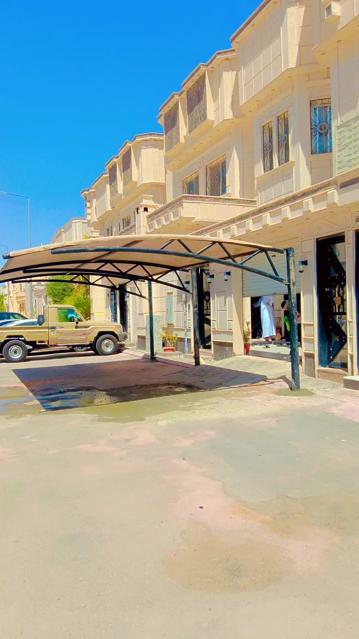 مظلات سيارات مواقف رخيصة حي الرمال بالرياض 