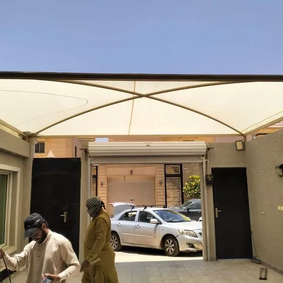 مظلات سيارات مواقف رخيصة حي الرمال بالرياض 