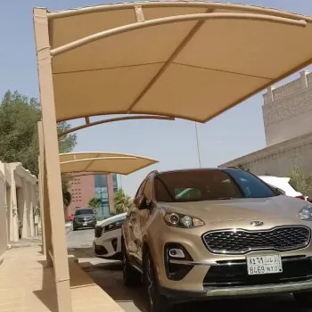 تركيب مظلات المساجد والمشاريع في حي النخيل بالرياض