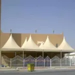 تركيب مظلات المساجد والمشاريع في حي النخيل بالرياض