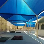 تركيب مظلات المساجد والمشاريع في حي النخيل بالرياض