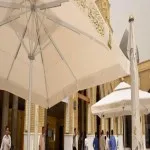 تركيب مظلات المساجد والمشاريع في حي النخيل بالرياض