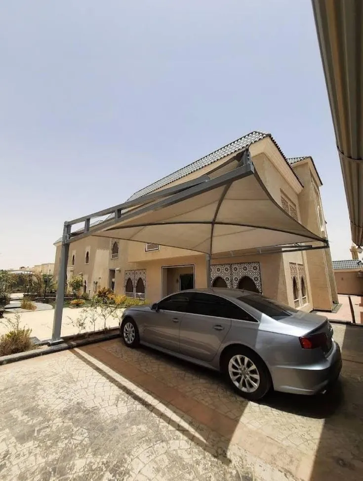 افضل مظلات سيارات مقص ومداخل منازل شمال الرياض