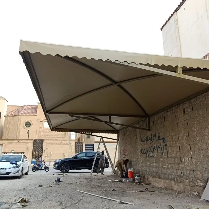 افضل مظلات سيارات مقص ومداخل منازل شمال الرياض