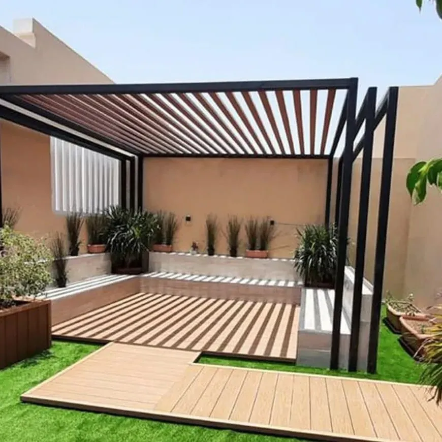 أفكار تصميم جلسات وشلالات حدائق حي الدرعية 