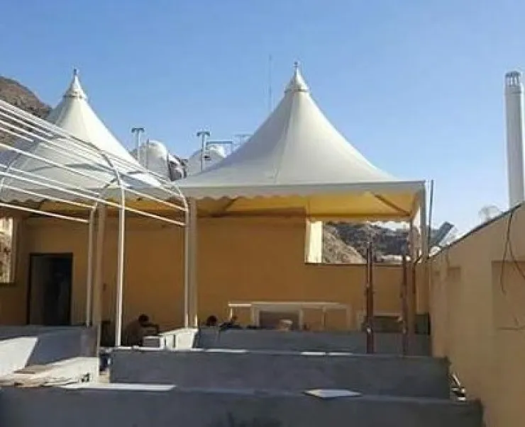 افضل تركيب مظلات هرمية حديثة لعام 2026في شمال الرياض