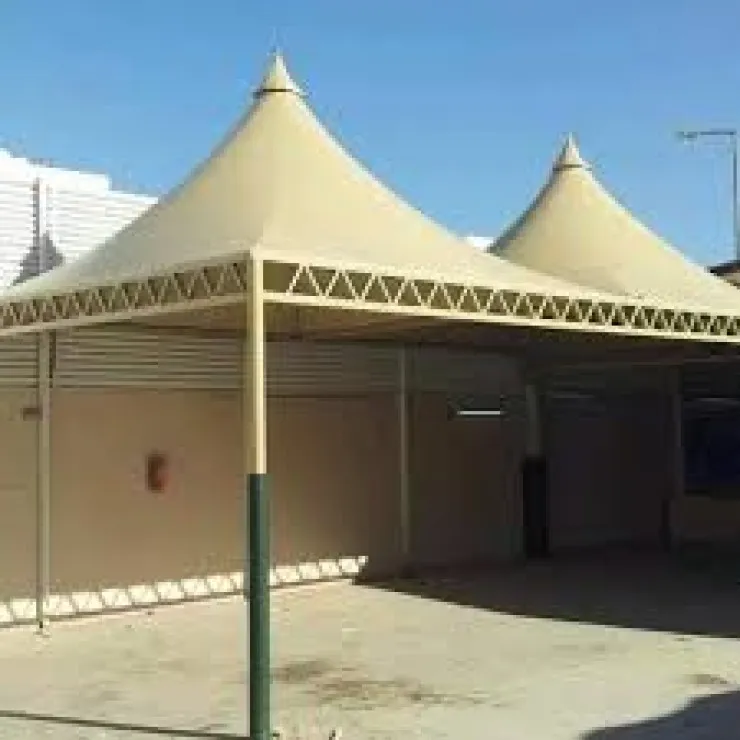 افضل تركيب مظلات هرمية حديثة لعام 2026في شمال الرياض