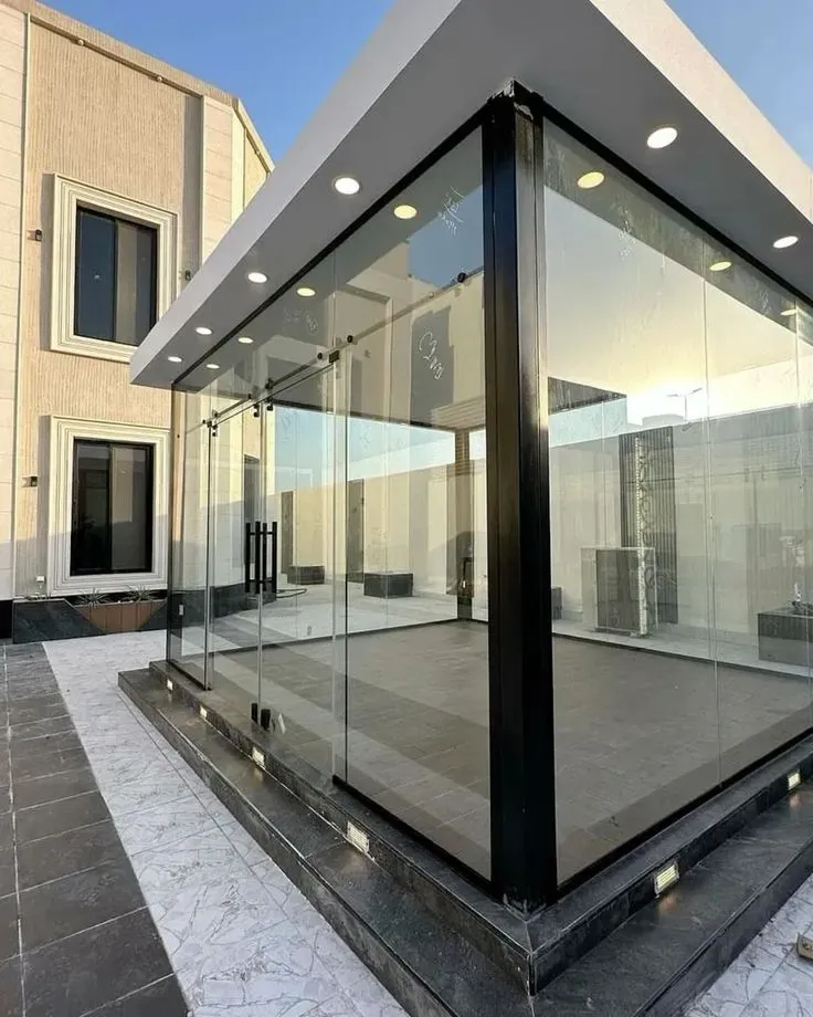 افضل تركيب مجالس زجاجية جاهزة ومظلات سيارات حي قيروان