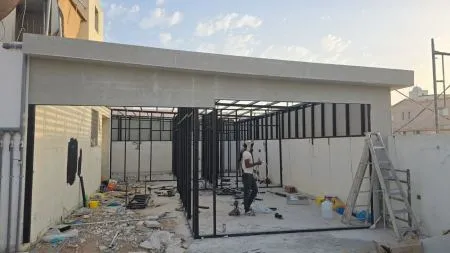 تصميم ملحق خارجي صغيرحي النخيل بالرياض 