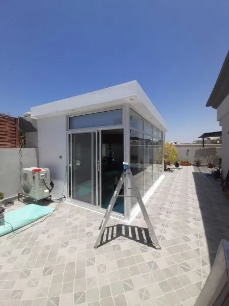 تصميم ملحق خارجي صغيرحي النخيل بالرياض 