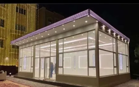 تصميم ملحق خارجي صغيرحي النخيل بالرياض 