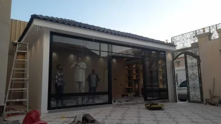 تصميم ملحق خارجي صغيرحي النخيل بالرياض 