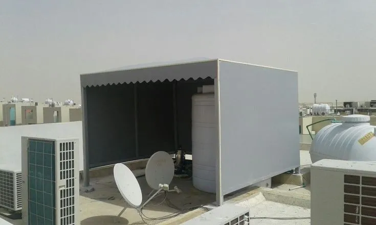 مظلات سحب يدوي ومظلات خزانات بالرياض :حلول تظليل عملية 