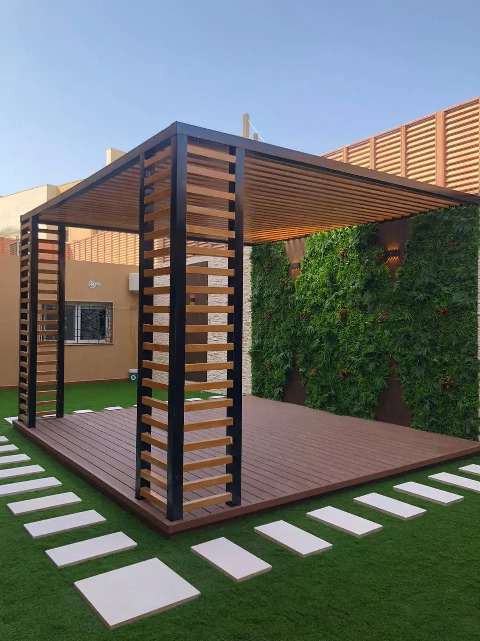 تكلفة تركيب برجولة أحواش بمساحة 20متر تقريبا بحي الرمال